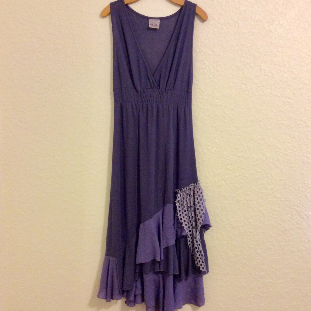 Noelle Purple Maxi Festival Dress
